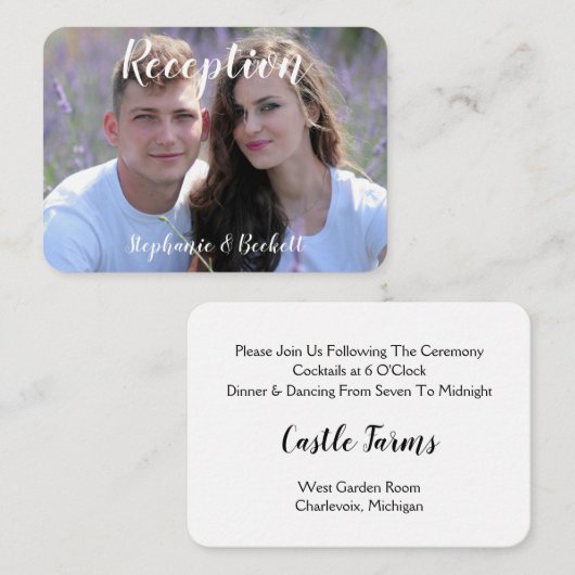 フォトウェディングレセプションエンクロージャカード エンクロージャーカード (正面/裏面)