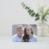 フォトウェディングレセプションエンクロージャカード エンクロージャーカード (スタンド正面)