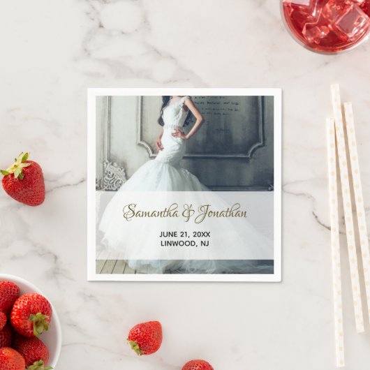 フォトウェディングレセプションカクテル紙ナプキンス スタンダードカクテルナプキン (インサイチュ)