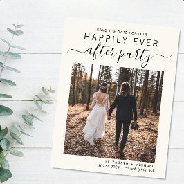 フォトウェディングレセプションクリーム日付を保存 案内ポストカード