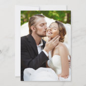 フォトウェディングレセプションパーティー後の幸せな時間 招待状 (裏面)