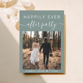 フォトウェディングレセプションパーティー後の幸せな時間 招待状
