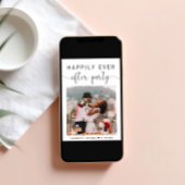 フォトウェディングレセプションパーティー後の幸せな時間 案内状