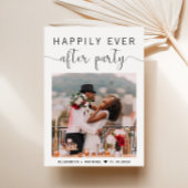 フォトウェディングレセプションパーティー後の幸せな時間 案内状