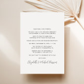 フォトウェディングレセプションパーティー後の幸せな時間 案内状