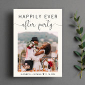 フォトウェディングレセプションパーティー後の幸せな時間 案内状