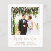 フォトウェディングレセプション招待状 (正面)