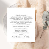 フォトウェディングレセプション招待状