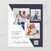 フォトウェディング招待QRコード救日青 (正面)