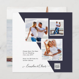 フォトウェディング招待QRコード救日青