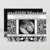 フォトウェディング日付の保存 インビテーションポストカード (正面/裏面)