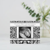 フォトウェディング日付の保存 インビテーションポストカード (スタンド正面)