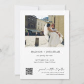 フォトウェディング日付の保存 招待状 (裏面)