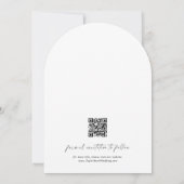 フォトウェディング日付アーチの保存招待状 招待状 (裏面)