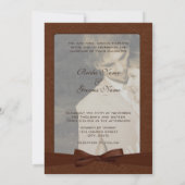 フォトウェディング私は私の友人 – チョコレートと結婚する 招待状 (裏面)