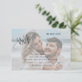 フォトウェディング 出欠カード (スタンド正面)