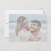 フォトウェディング 出欠カード (裏面)