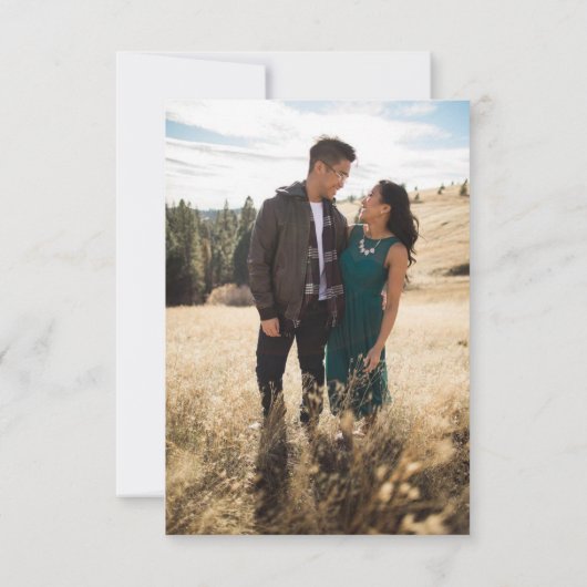 フォトウェディングRSVPカード 出欠カード (裏面)