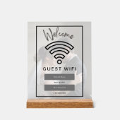 フォトウェルカムゲストWifiパスワードアクリルサイン アクリルサイン (正面)