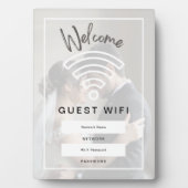 フォトウェルカムゲストWifiパスワード フォトプラーク (正面)