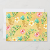 フォトウォーターカラーアロハルアウ(ハワイ式宴会)誕生日招待状 招待状 (裏面)