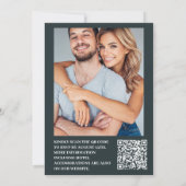 フォトウォーターカラーグリーナリーユーカリ結婚ス 招待状 (裏面)