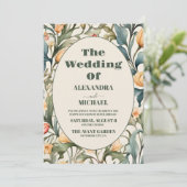 フォトウォーターカラーチューリップWilliam 結婚 Morris 招待状 (スタンド正面)