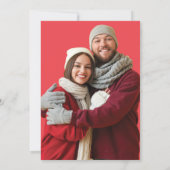 フォトウォーターカラーリースメリークリスマスカード 招待状 (裏面)