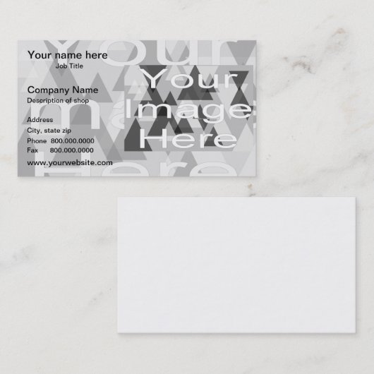 フォトウォーターマークの背景テンプレート 名刺 (正面/裏面)