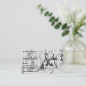 フォトウォーターマークの背景テンプレート 名刺 (スタンド正面)