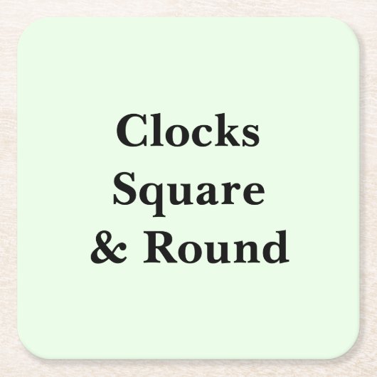 フォトウォール時計をもっと見る スクエアペーパーコースター (正面)