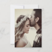 フォトウッ素朴ドカントリー結婚式  サンキューカード (裏面)