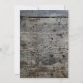 フォトウパーソナライズされたィードバースデーパーティーへの招待 招待状 (裏面)