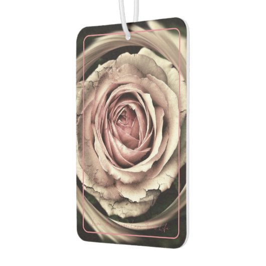 フォトエアーフレッシュナー文字&バラ- HAMbyWG カーエアーフレッシュナー (左)