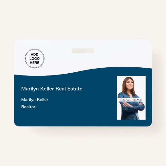 フォトエステ実在ートロゴのテンプレート名 バッジ (正面)