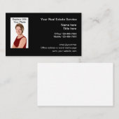 フォトエステ実在ート不動産仲介業者 名刺 (正面/裏面)