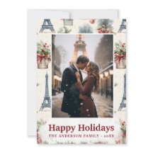 フォトエッフェルタワーシックなパリヴィンテージクリスマス
