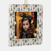 フォトエッフェルタワートピアリスパリクリスマス セラミックオーナメント (右)