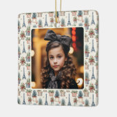 フォトエッフェルタワートピアリスパリクリスマス セラミックオーナメント (左)