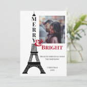 フォトエッフェルタワーメリーパリ&ブライトクリスマス シーズンカード (スタンド正面)