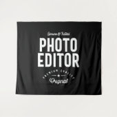 フォトエディター役職のギフト タペストリー (正面(横))