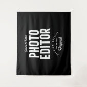 フォトエディター役職のギフト タペストリー (正面)