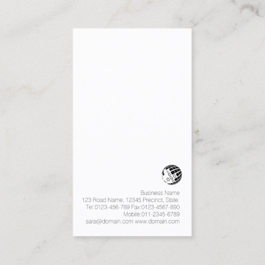 フォトエディタ金ゴールドカメラグラス名刺 名刺 (裏面)