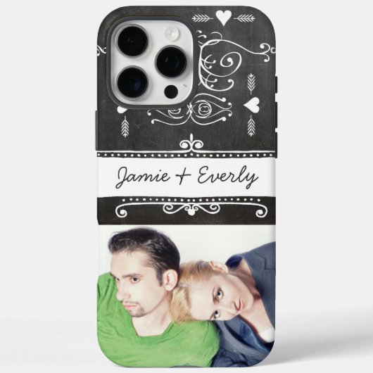 フォトエバーアフターシャルボードタイポグラフィアート Case-Mate iPhoneケース (裏面)