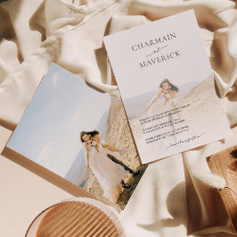 フォトエレガモダンントウェディング招待状 招待状