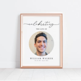 フォトエレガントお祝いのLife Welcome ポスター