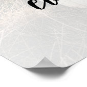 フォトエレガントなウェディングウェルカムポスター ポスター (角)