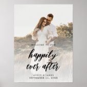フォトエレガントなウェディングウェルカムポスター ポスター (正面)