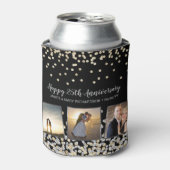 フォトエレガントコラージュ金ゴールドシルバー25周年記念 缶クーラー (缶正面)