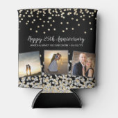 フォトエレガントコラージュ金ゴールドシルバー25周年記念 缶クーラー (正面)